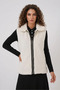 Women's Shirt Collar Plush White Vest - 4
