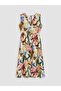 Lcwaikiki Classic Patterned Gathered Waist Dress - 6