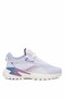 Comfortable Lace-Up Waterproof Women's Walking Shoes White Purple Comfortable Shoes