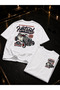 Men's Oversize Classic Hot Rod Car Printed T-Shirt 100% Cotton Streetwear - 3