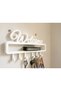 Welcome Written Wall Key Holder Rack – Decorative Hanging Key Organizer and Mini Rack 25 X 15 cm