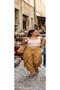 بنطلون أصلي قياسي الحجم مصنوع من القطن بنسبة 100%، مطرز ومطاطي، مناسب للمقاسات من 36 إلى 44