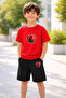 Boy's Shorts Set Printed Cotton Summer Comfortable Fit Sports Combination