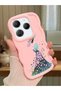 Infinix Hot 40 Compatible Case Camera Protector Pink Silicone Couple Phone Case Girl Pattern