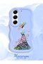 Tecno Camon 40 Pro 5g Compatible Case Camera Protector Blue Silicone Couple Phone Case Girl Pattern - 2