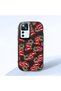 Mi 12t Compatible Case Camera Protector Black Silicone Couple Phone Case Kiss Pattern