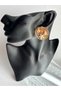 Gold Color Sea Shell Earrings (3.5 cm) - 5