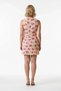 Women's Plus Size Sleeveless High Neck Floral Pattern Tulle Knitted Mini Dress Skater Cut Daily Casual Stylish - 5