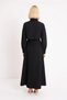 Women's Maxi Length Shirt Collar Long Sleeve Unlined Skater Cut Terrycotton Woven Dress Casual Comfortable - 5