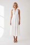 Women's Halter Neck Maxi Dress Lined Woven Fabric Waist Detail Wide Skirt Elegant Casual Comfortable Stylish - 4