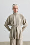 Stone Belt Detail Sports Jacket - 5