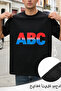 Casual Style T Shirts For Men ABC Gradient Text Design Personalized Shirts - 3