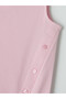 Pink Crew Neck Asymmetrical Cut Blouse - 2