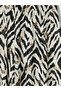 Beige Elastic Waist Patterned Women's Capri - 7
