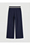 Navy Blue Elastic Waist Soft Touch Women's Sweatpants - 6