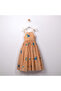 Girl's Dress with Flower-Patterned Bag - 3