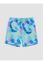 White Printed Boys' Swimsuit Set - 5