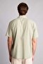 Regular Fit Linen Short Sleeve Mint Green Shirt G7584Ax26Hs - 5