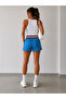 Women's Mini Shorts 100% Cotton with Pockets and Elastic Waistband - 3