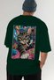 38 Cats for the Sake of Cat Love Printed Green Oversize T-Shirt 100% Cotton Unisex Cat Lover Premium Design - 6
