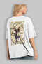 For the Sake of Cats 121 Cat Printed White Oversize T-Shirt 100% Cotton Unisex Cat Lover Premium Design - 3