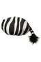 SANDLÖPARE Stool cover, black white/zebra pattern, 38 cm - 2