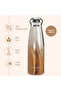 Double Walled Stainless Steel Water Bottle, 420ml Bronze - 3
