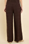 Self Patterned Knitted Pants with Drawstring Waist - 6