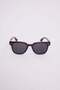 Unisex Oval Brown Frame Uv400 Protection Sunglasses