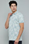 Printed Polo T-Shirt with Short Sleeves - 3