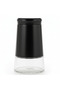 Black Matte Metal & Glass Canister — 1 Litre