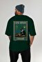 108 Cats for Cat Lovers Printed Green Oversize T-Shirt 100% Cotton Unisex Cat Lover Premium Design - 4