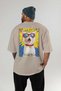 For the Love of Cats 36 Cats Printed Beige Oversize T-Shirt 100% Cotton Unisex Cat Lover Premium Design - 4