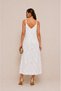 Midi Length Strappy V-Neck Woven Dress Ss26El0043 - 3