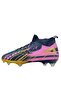 Lace-Up Unisex Football Boots Black Gold Color Suitable for Field and Training - 5