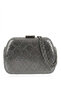 Varol 742 Box Snake Women's Evening Dress Bag Platinum - 2
