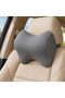 Neck Support Pillow Memory Foam, Ergonomic Headrest Cushion for Car and Office Use, Cervical Spine Pillow, Neck Pain Relief Cushion for Driving, Breathable Travel Pillow (Grey)