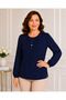 Women's Middle Age and Above Polka Dot Patterned Elastic Sleeves Combed Cotton Mother Blouse 1603 - 2
