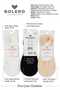 Bolero 3-Piece Laser Cut Invisible Ballerina Socks Set - Cotton, Non-Slip Gel Detailed - 6