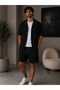 Viscose Cotton Linen Mix Ultra Light Natural Breathable Soft Anti-Sweat Shirt Shorts Set