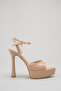 Ten Patent Leather Platform Heeled Evening Dress Shoes with Ankle Strap and High Heels for Special Occasions - 2