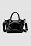 Alessia Charmlı Medium Size Soft Leather Look Large Volume Black Women's Hand and Crossbody Bag - 2