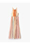 X Şahika Ercümen - Striped Halter Neck Long Dress - 3