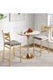 26-inch High Bar Stools with Backrest and Padded Seat, Modern Style, Sturdy Frame, Ideal for Island, Bar or Apartment, Black, Set of 2, - 7