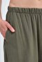 Elastic Waist Linen Trousers Pn18273 - 3