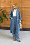 Women's Sequin Embroidered Bat Sleeve Denim Set - 4