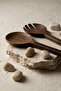 2-Piece Acacia Serving Spoon and Serving Fork Kitchen Set - 4