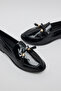 Tassel Detail Glossy Loafers - 5