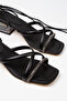 Women's Ankle Strap Transparent Heeled Evening Dress Shoes - 3