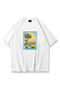 Unisex yellow scooter t-shirt white